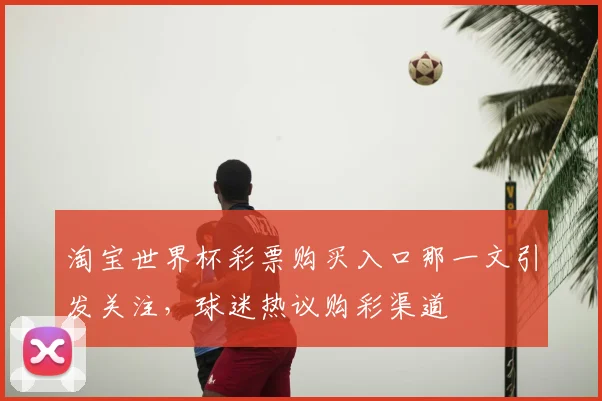 淘宝世界杯彩票购买入口那一文引发关注,球迷热议购彩渠道